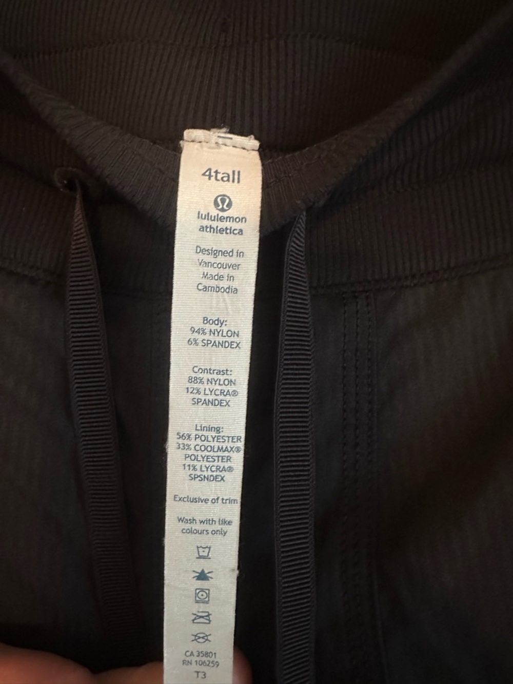 Lululemon 37” Inseam Dance Studio Pants TALL Black - Picture 5 of 5